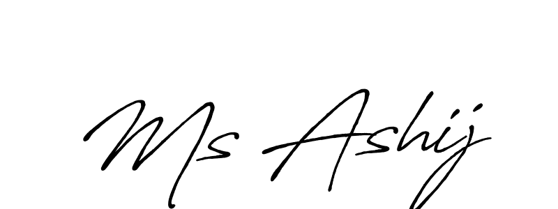 Make a beautiful signature design for name Ms Ashij. Use this online signature maker to create a handwritten signature for free. Ms Ashij signature style 7 images and pictures png