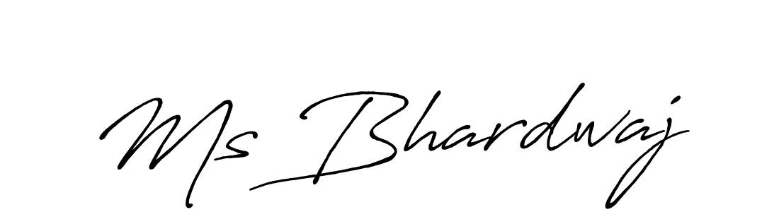 Design your own signature with our free online signature maker. With this signature software, you can create a handwritten (Antro_Vectra_Bolder) signature for name Ms Bhardwaj. Ms Bhardwaj signature style 7 images and pictures png