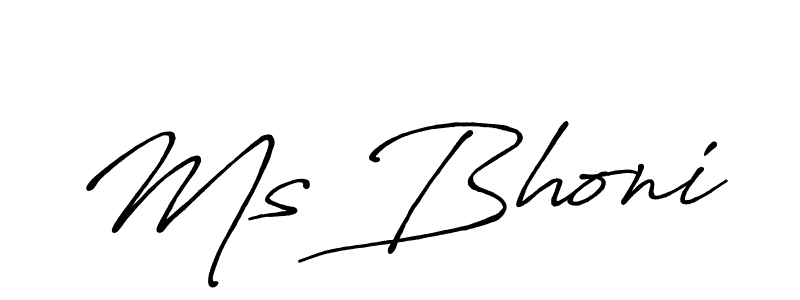It looks lik you need a new signature style for name Ms Bhoni. Design unique handwritten (Antro_Vectra_Bolder) signature with our free signature maker in just a few clicks. Ms Bhoni signature style 7 images and pictures png