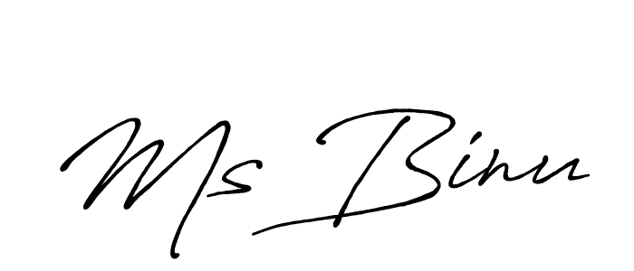 How to make Ms Binu signature? Antro_Vectra_Bolder is a professional autograph style. Create handwritten signature for Ms Binu name. Ms Binu signature style 7 images and pictures png