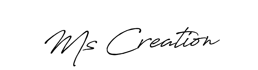 It looks lik you need a new signature style for name Ms Creation. Design unique handwritten (Antro_Vectra_Bolder) signature with our free signature maker in just a few clicks. Ms Creation signature style 7 images and pictures png