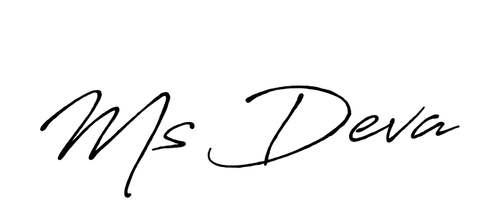How to make Ms Deva name signature. Use Antro_Vectra_Bolder style for creating short signs online. This is the latest handwritten sign. Ms Deva signature style 7 images and pictures png