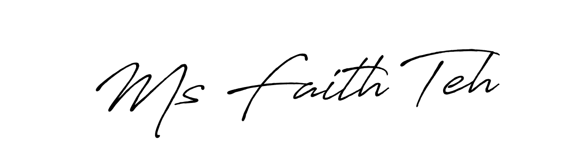 Make a short Ms Faith Teh signature style. Manage your documents anywhere anytime using Antro_Vectra_Bolder. Create and add eSignatures, submit forms, share and send files easily. Ms Faith Teh signature style 7 images and pictures png