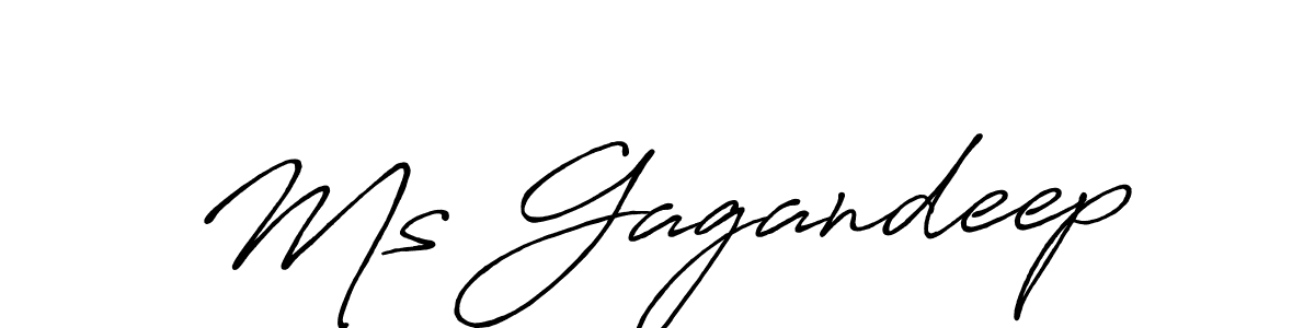 Use a signature maker to create a handwritten signature online. With this signature software, you can design (Antro_Vectra_Bolder) your own signature for name Ms Gagandeep. Ms Gagandeep signature style 7 images and pictures png