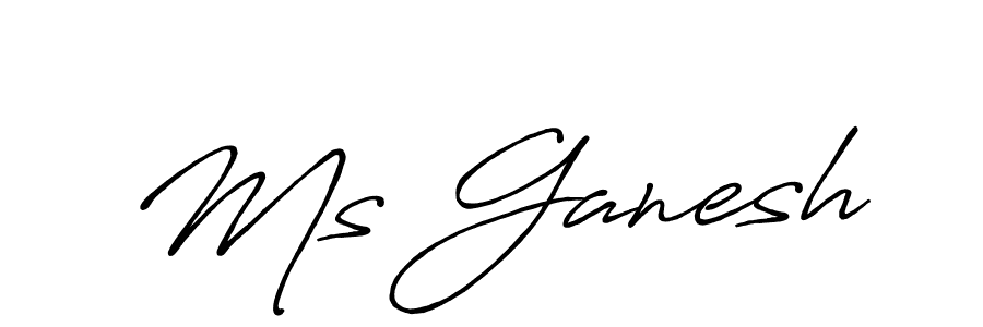 Make a beautiful signature design for name Ms Ganesh. With this signature (Antro_Vectra_Bolder) style, you can create a handwritten signature for free. Ms Ganesh signature style 7 images and pictures png