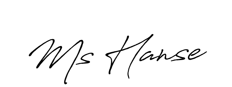 Also You can easily find your signature by using the search form. We will create Ms Hanse name handwritten signature images for you free of cost using Antro_Vectra_Bolder sign style. Ms Hanse signature style 7 images and pictures png