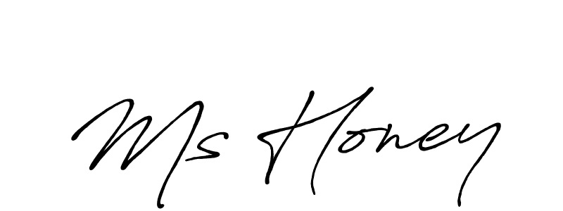 Also we have Ms Honey name is the best signature style. Create professional handwritten signature collection using Antro_Vectra_Bolder autograph style. Ms Honey signature style 7 images and pictures png