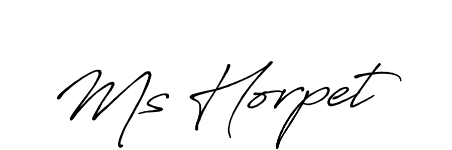 if you are searching for the best signature style for your name Ms Horpet. so please give up your signature search. here we have designed multiple signature styles  using Antro_Vectra_Bolder. Ms Horpet signature style 7 images and pictures png