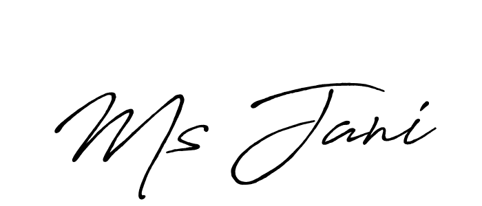 Make a beautiful signature design for name Ms Jani. Use this online signature maker to create a handwritten signature for free. Ms Jani signature style 7 images and pictures png