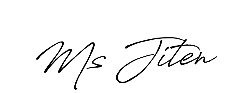 Make a beautiful signature design for name Ms Jiten. With this signature (Antro_Vectra_Bolder) style, you can create a handwritten signature for free. Ms Jiten signature style 7 images and pictures png