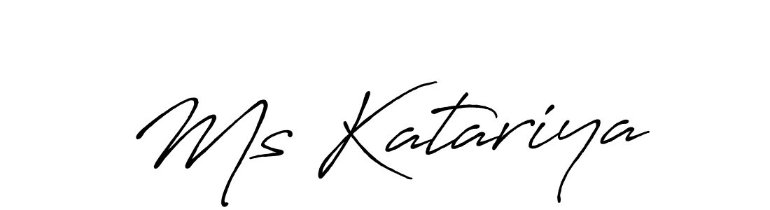 Ms Katariya stylish signature style. Best Handwritten Sign (Antro_Vectra_Bolder) for my name. Handwritten Signature Collection Ideas for my name Ms Katariya. Ms Katariya signature style 7 images and pictures png