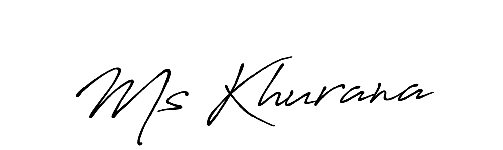 Use a signature maker to create a handwritten signature online. With this signature software, you can design (Antro_Vectra_Bolder) your own signature for name Ms Khurana. Ms Khurana signature style 7 images and pictures png