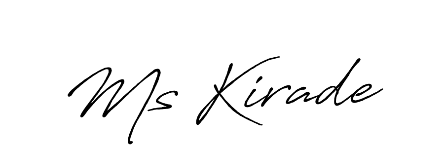 Antro_Vectra_Bolder is a professional signature style that is perfect for those who want to add a touch of class to their signature. It is also a great choice for those who want to make their signature more unique. Get Ms Kirade name to fancy signature for free. Ms Kirade signature style 7 images and pictures png