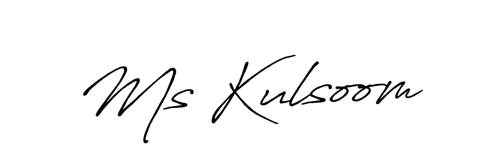 You should practise on your own different ways (Antro_Vectra_Bolder) to write your name (Ms Kulsoom) in signature. don't let someone else do it for you. Ms Kulsoom signature style 7 images and pictures png