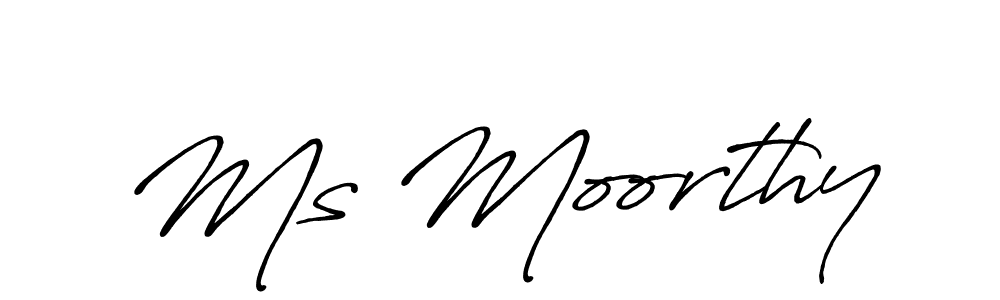 Make a short Ms Moorthy signature style. Manage your documents anywhere anytime using Antro_Vectra_Bolder. Create and add eSignatures, submit forms, share and send files easily. Ms Moorthy signature style 7 images and pictures png