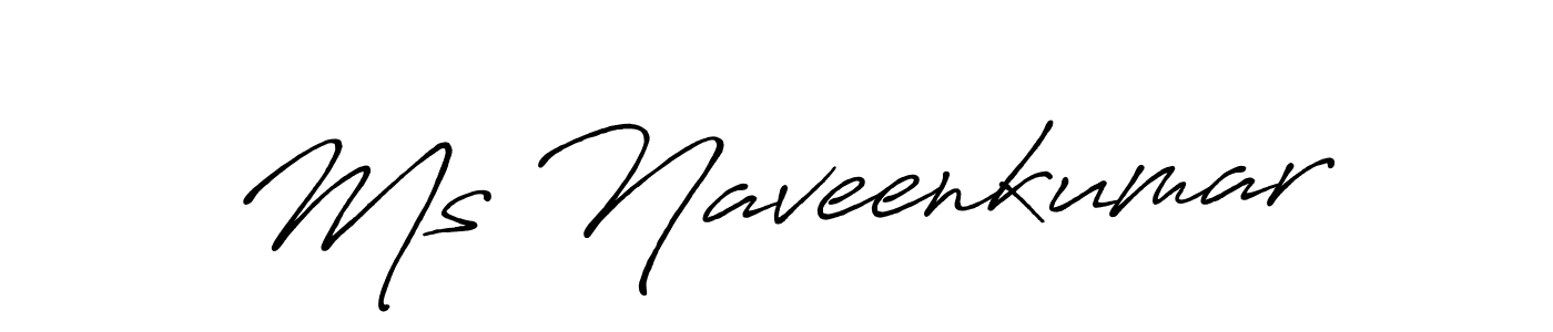 Ms Naveenkumar stylish signature style. Best Handwritten Sign (Antro_Vectra_Bolder) for my name. Handwritten Signature Collection Ideas for my name Ms Naveenkumar. Ms Naveenkumar signature style 7 images and pictures png