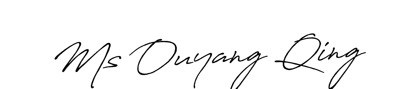 How to Draw Ms Ouyang Qing signature style? Antro_Vectra_Bolder is a latest design signature styles for name Ms Ouyang Qing. Ms Ouyang Qing signature style 7 images and pictures png