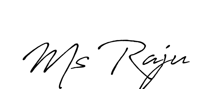 How to make Ms Raju signature? Antro_Vectra_Bolder is a professional autograph style. Create handwritten signature for Ms Raju name. Ms Raju signature style 7 images and pictures png