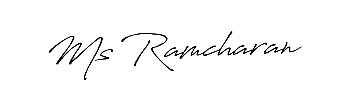Also You can easily find your signature by using the search form. We will create Ms Ramcharan name handwritten signature images for you free of cost using Antro_Vectra_Bolder sign style. Ms Ramcharan signature style 7 images and pictures png
