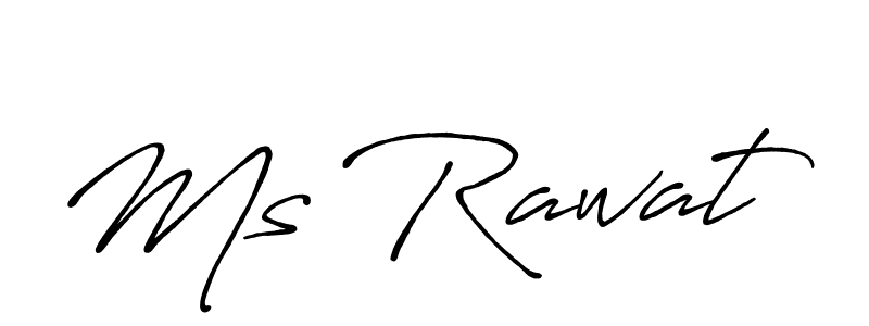 Antro_Vectra_Bolder is a professional signature style that is perfect for those who want to add a touch of class to their signature. It is also a great choice for those who want to make their signature more unique. Get Ms Rawat name to fancy signature for free. Ms Rawat signature style 7 images and pictures png