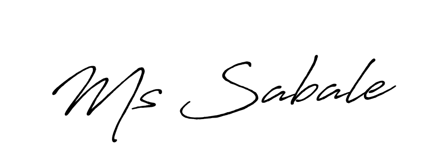 Ms Sabale stylish signature style. Best Handwritten Sign (Antro_Vectra_Bolder) for my name. Handwritten Signature Collection Ideas for my name Ms Sabale. Ms Sabale signature style 7 images and pictures png