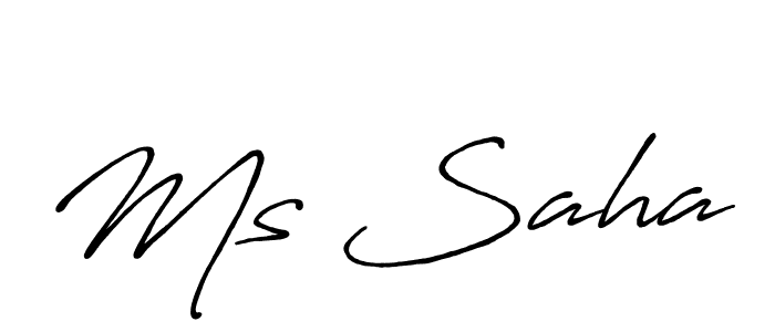 The best way (Antro_Vectra_Bolder) to make a short signature is to pick only two or three words in your name. The name Ms Saha include a total of six letters. For converting this name. Ms Saha signature style 7 images and pictures png