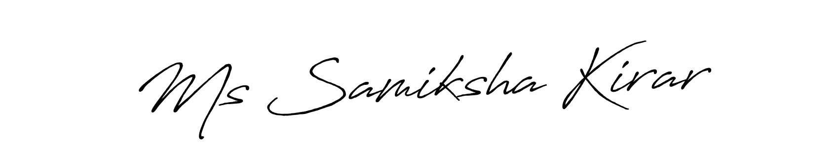 Make a beautiful signature design for name Ms Samiksha Kirar. Use this online signature maker to create a handwritten signature for free. Ms Samiksha Kirar signature style 7 images and pictures png