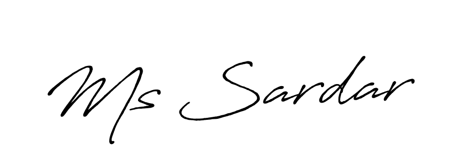 Also You can easily find your signature by using the search form. We will create Ms Sardar name handwritten signature images for you free of cost using Antro_Vectra_Bolder sign style. Ms Sardar signature style 7 images and pictures png