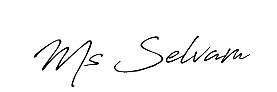 Once you've used our free online signature maker to create your best signature Antro_Vectra_Bolder style, it's time to enjoy all of the benefits that Ms Selvam name signing documents. Ms Selvam signature style 7 images and pictures png