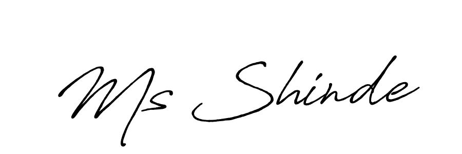 Use a signature maker to create a handwritten signature online. With this signature software, you can design (Antro_Vectra_Bolder) your own signature for name Ms Shinde. Ms Shinde signature style 7 images and pictures png