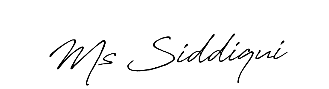 You should practise on your own different ways (Antro_Vectra_Bolder) to write your name (Ms Siddiqui) in signature. don't let someone else do it for you. Ms Siddiqui signature style 7 images and pictures png