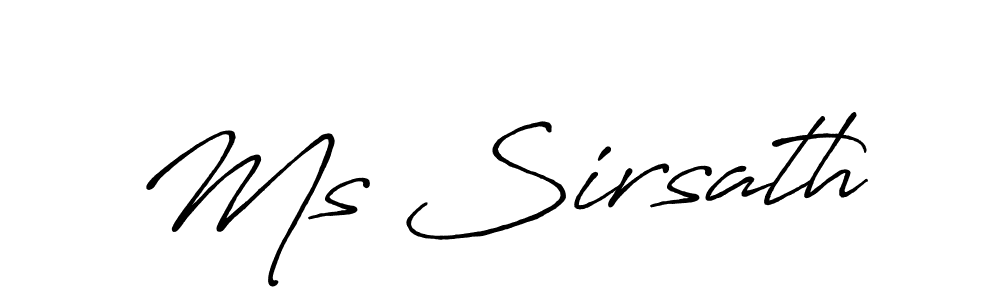 Antro_Vectra_Bolder is a professional signature style that is perfect for those who want to add a touch of class to their signature. It is also a great choice for those who want to make their signature more unique. Get Ms Sirsath name to fancy signature for free. Ms Sirsath signature style 7 images and pictures png