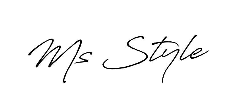 How to make Ms Style signature? Antro_Vectra_Bolder is a professional autograph style. Create handwritten signature for Ms Style name. Ms Style signature style 7 images and pictures png