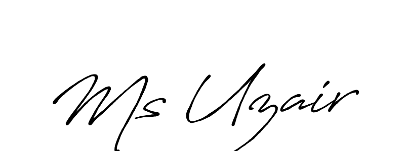 The best way (Antro_Vectra_Bolder) to make a short signature is to pick only two or three words in your name. The name Ms Uzair include a total of six letters. For converting this name. Ms Uzair signature style 7 images and pictures png