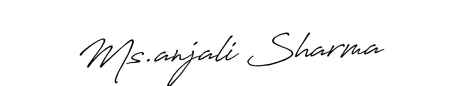 It looks lik you need a new signature style for name Ms.anjali Sharma. Design unique handwritten (Antro_Vectra_Bolder) signature with our free signature maker in just a few clicks. Ms.anjali Sharma signature style 7 images and pictures png