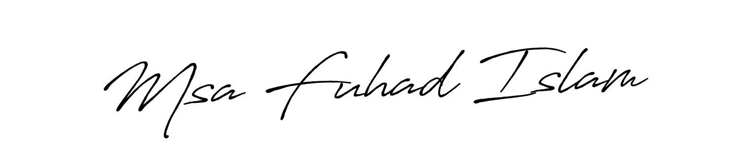 How to make Msa Fuhad Islam signature? Antro_Vectra_Bolder is a professional autograph style. Create handwritten signature for Msa Fuhad Islam name. Msa Fuhad Islam signature style 7 images and pictures png