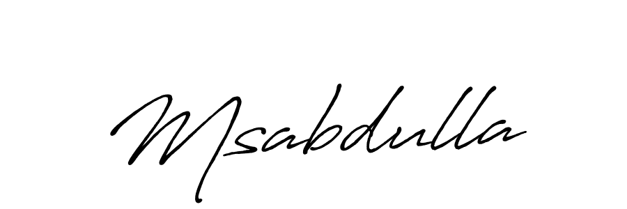 Make a beautiful signature design for name Msabdulla. Use this online signature maker to create a handwritten signature for free. Msabdulla signature style 7 images and pictures png