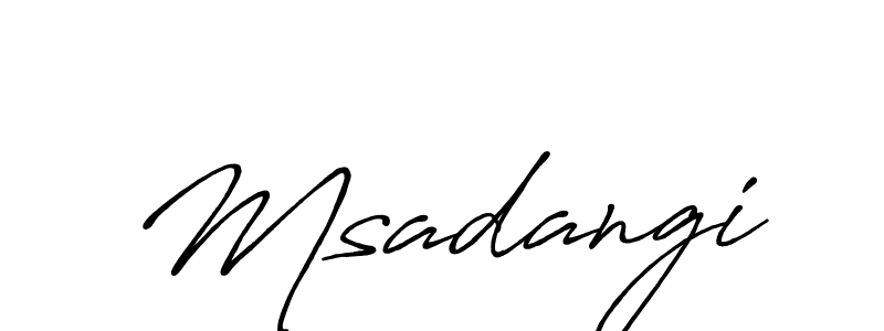 Design your own signature with our free online signature maker. With this signature software, you can create a handwritten (Antro_Vectra_Bolder) signature for name Msadangi. Msadangi signature style 7 images and pictures png
