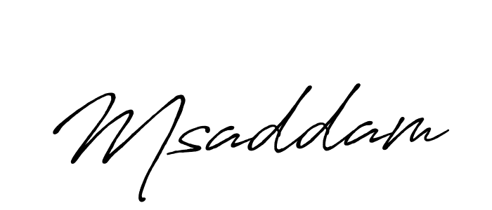 It looks lik you need a new signature style for name Msaddam. Design unique handwritten (Antro_Vectra_Bolder) signature with our free signature maker in just a few clicks. Msaddam signature style 7 images and pictures png