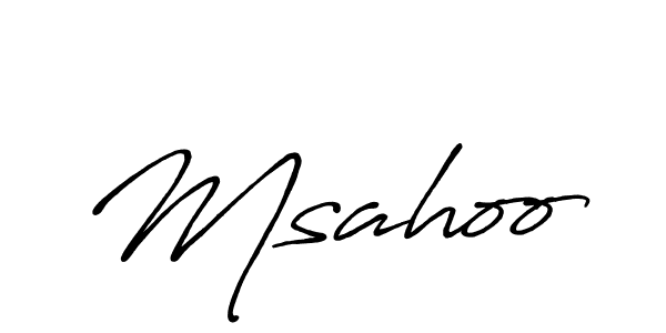 Once you've used our free online signature maker to create your best signature Antro_Vectra_Bolder style, it's time to enjoy all of the benefits that Msahoo name signing documents. Msahoo signature style 7 images and pictures png