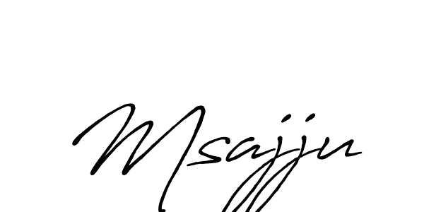 How to make Msajju name signature. Use Antro_Vectra_Bolder style for creating short signs online. This is the latest handwritten sign. Msajju signature style 7 images and pictures png