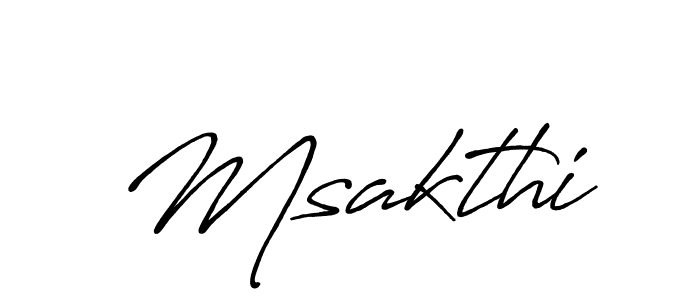 Msakthi stylish signature style. Best Handwritten Sign (Antro_Vectra_Bolder) for my name. Handwritten Signature Collection Ideas for my name Msakthi. Msakthi signature style 7 images and pictures png