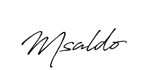The best way (Antro_Vectra_Bolder) to make a short signature is to pick only two or three words in your name. The name Msaldo include a total of six letters. For converting this name. Msaldo signature style 7 images and pictures png
