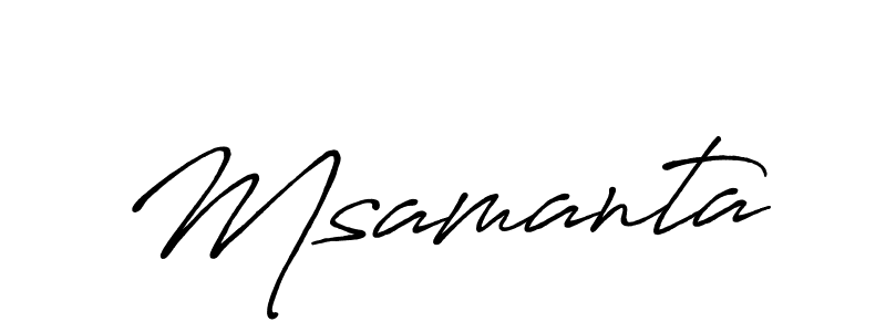How to make Msamanta signature? Antro_Vectra_Bolder is a professional autograph style. Create handwritten signature for Msamanta name. Msamanta signature style 7 images and pictures png