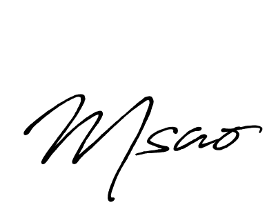 How to Draw Msao signature style? Antro_Vectra_Bolder is a latest design signature styles for name Msao. Msao signature style 7 images and pictures png