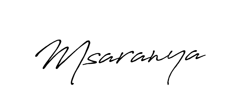 How to make Msaranya signature? Antro_Vectra_Bolder is a professional autograph style. Create handwritten signature for Msaranya name. Msaranya signature style 7 images and pictures png