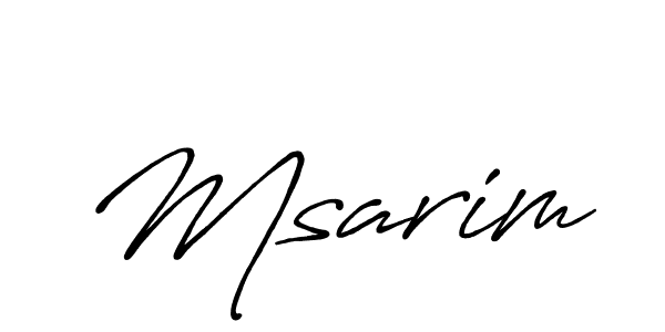 Msarim stylish signature style. Best Handwritten Sign (Antro_Vectra_Bolder) for my name. Handwritten Signature Collection Ideas for my name Msarim. Msarim signature style 7 images and pictures png