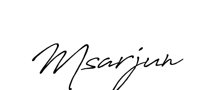 How to make Msarjun signature? Antro_Vectra_Bolder is a professional autograph style. Create handwritten signature for Msarjun name. Msarjun signature style 7 images and pictures png