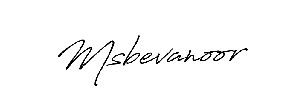 How to make Msbevanoor name signature. Use Antro_Vectra_Bolder style for creating short signs online. This is the latest handwritten sign. Msbevanoor signature style 7 images and pictures png