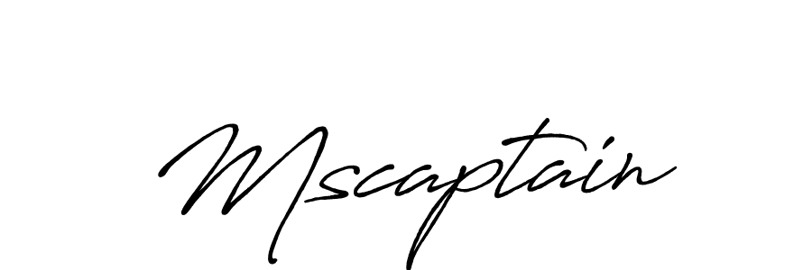 Use a signature maker to create a handwritten signature online. With this signature software, you can design (Antro_Vectra_Bolder) your own signature for name Mscaptain. Mscaptain signature style 7 images and pictures png
